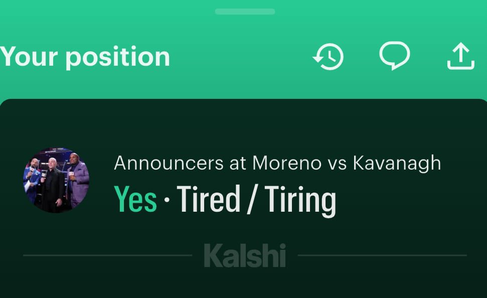 Decided to have some fun tonight and ended up going 3-0 on A:

+232 “Bloody” Call
+160 “Tired” Call
And a Kavanagh +170 Call

Man I love Kalshi.