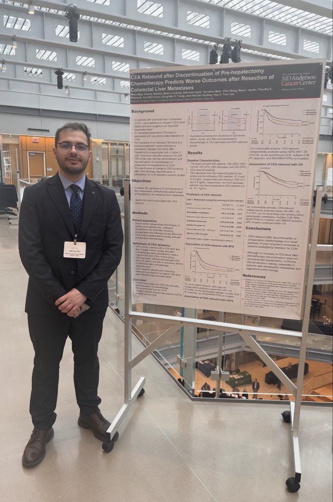 M_Madi0's tweet photo. Extremely grateful to be part of #CLMCC2026 and work with so many pioneers in the field. Honored to learn from the best @VautheyMD @CDTzeng @timnewhook19 @HopSTranCao

I also had the opportunity to present an oral and a poster presentation showcasing our work at @MDAndersonNews https://t.co/4uIRfbB8pt