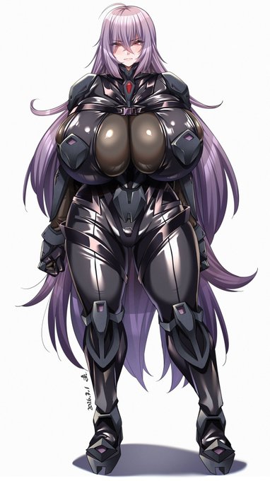 【Skeb】バトルスーツお姉さん