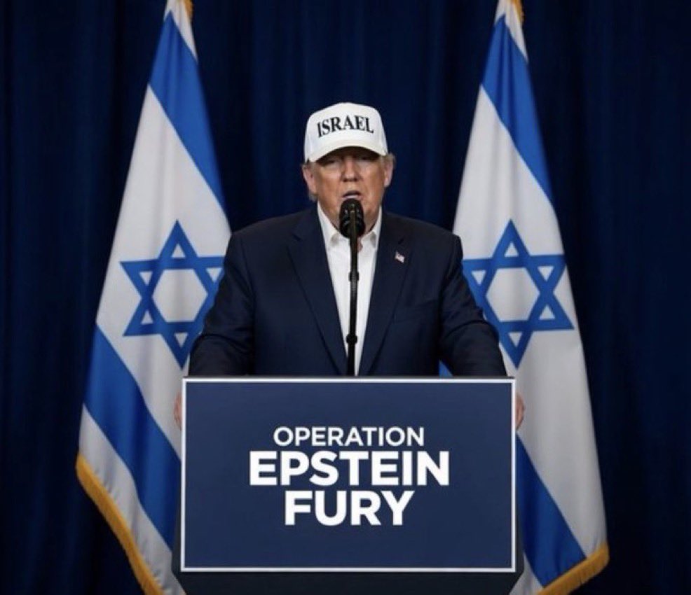 Partisangirl's tweet image. “Operation Epstein Fury” - destroy all US military bases in the Middle East for Israel.