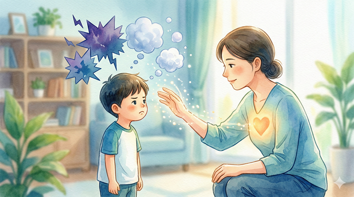 口答えは「成長」のサイン

「うるさい！」「あとで！」

実はこれ、自分の意見を持てたという
「成長の証」でもあるんです

まずは「お、自己主張ができるようになったな」と
心の中で褒めてあげて

一呼吸置いて
「そっか、今はそう思うんだね」と受容するだけで
子供のトゲが少し丸くなります