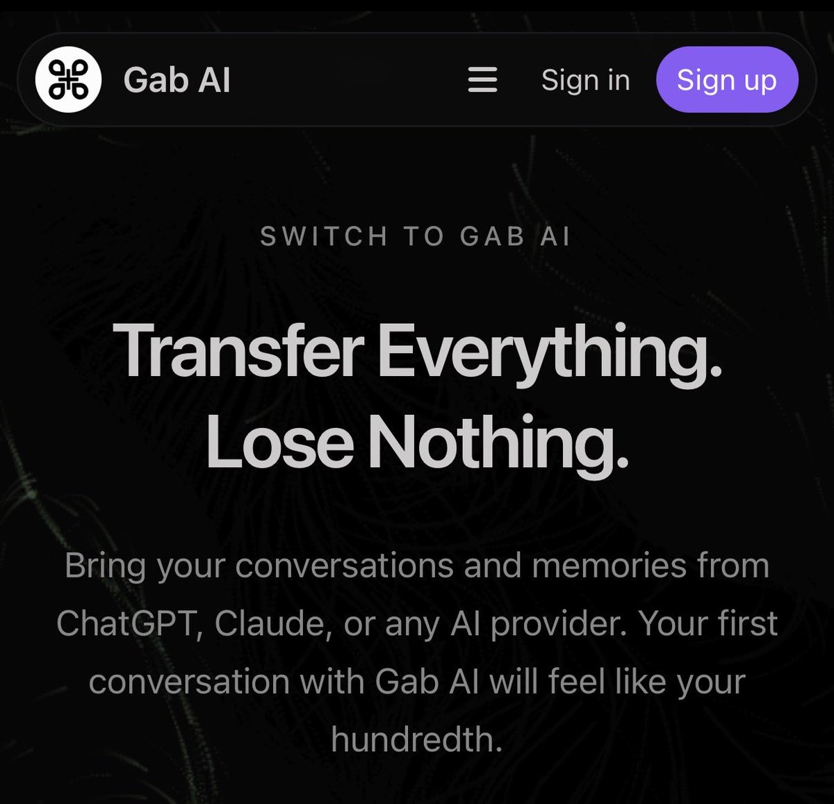 Gab AI tweet media
