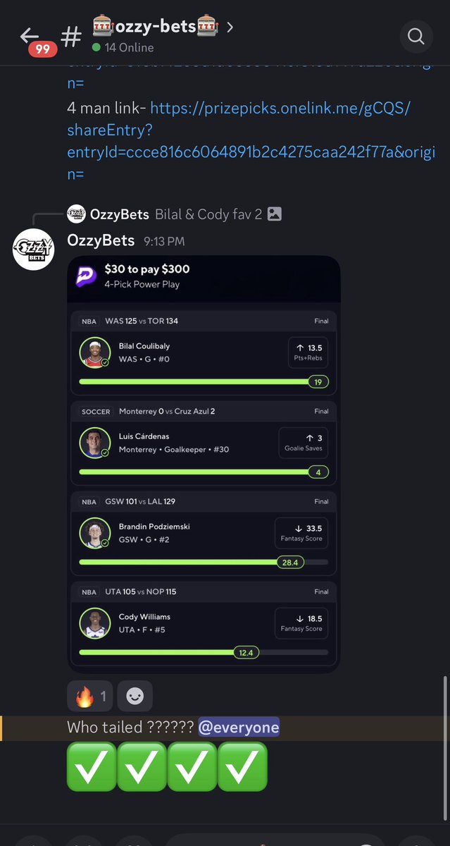 Ozzy bets tweet media