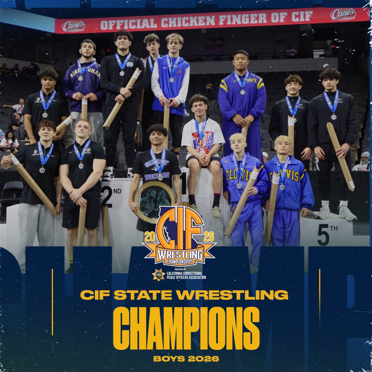 CIFState's tweet photo. 🏆🤼 🤼‍♀️ Congratulations to the 2026 Individual Boys &amp; Girls CIF State Wrestling Champions! https://t.co/fTGpxguPSE