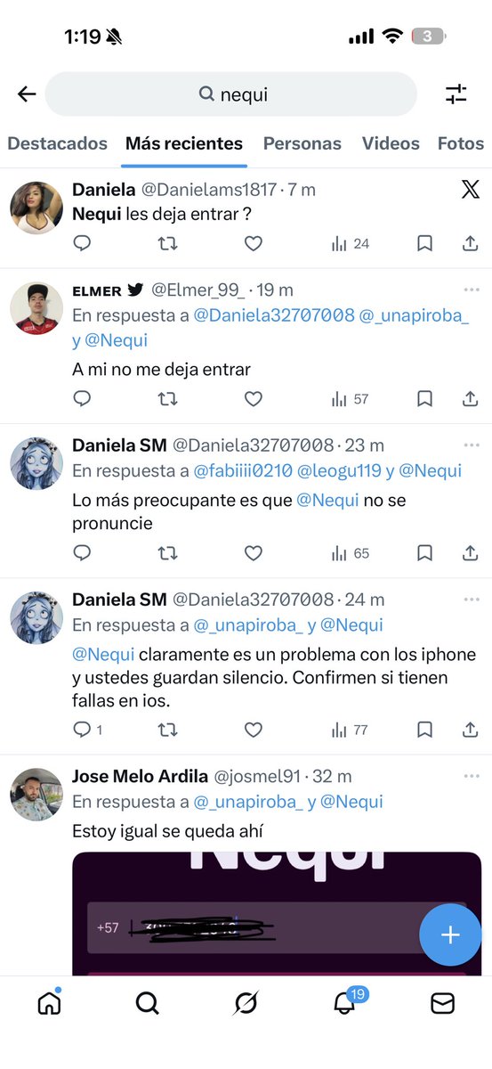Nequi no deja entra en iPhone