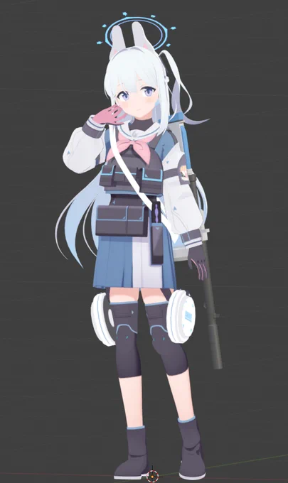 ミヤコフィギュア化計画 前に作った3Dモデルをフィギュア用に改変していくぞ……!