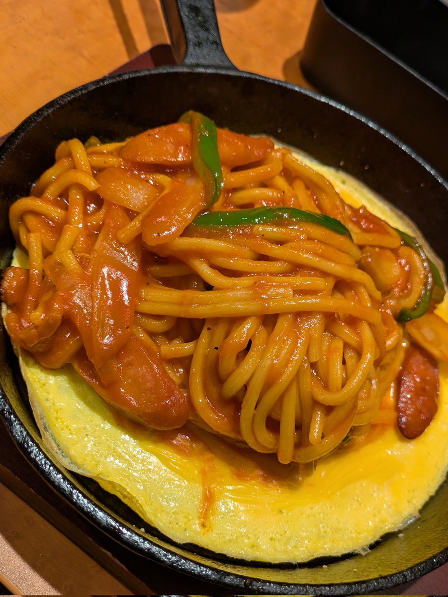 s_490's tweet photo. 鉄板ナポリタン https://t.co/XVlUZsnpDx