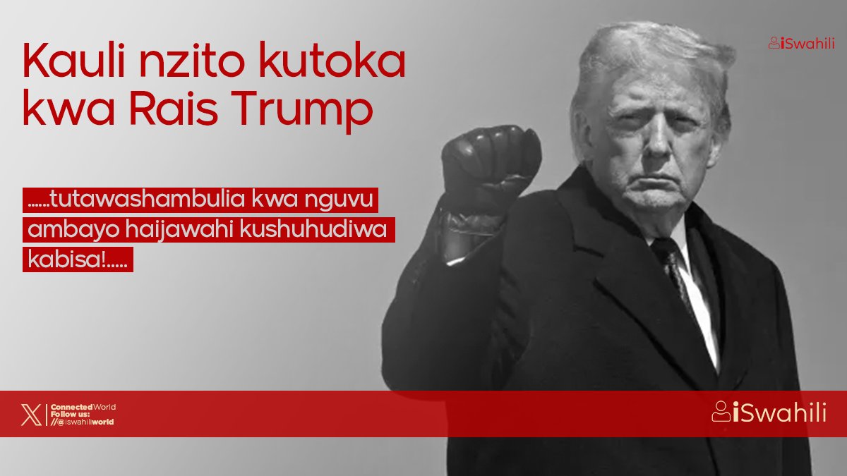 “Iran imesema hivi karibuni kwamba wanapanga kushambulia kwa nguvu kubwa leo, kwa kiwango ambacho hawajawahi kushambuliwa kabla. 

HILO WASIFANYE KABISA, kwa sababu wakifanya hivyo, tutawashambulia kwa nguvu ambayo haijawahi kushuhudiwa kabisa!

Asanteni kwa kulipa jambo hili