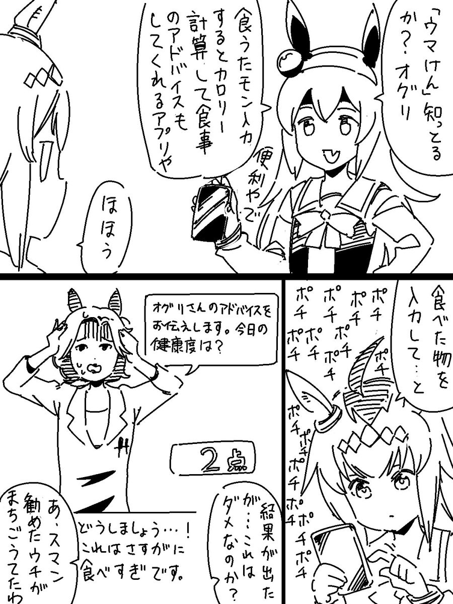 オグリがあすけん(みたいなやつを)試してみたら 