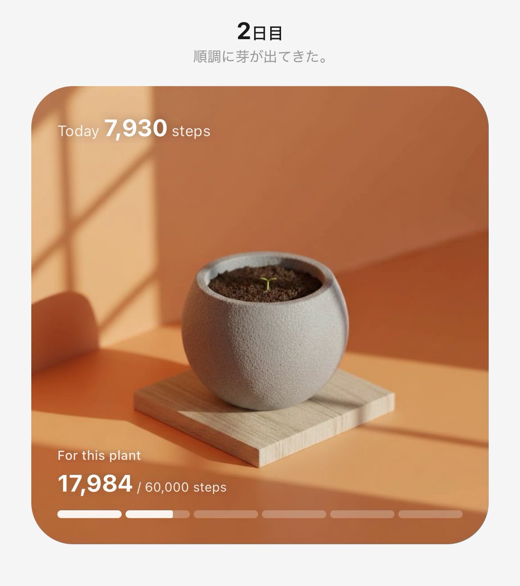 mitsubadoremi's tweet photo. #PixelPot
歩いて植物育成中🌱
2日目で芽が出ました👀 https://t.co/fLmqqIw1A4