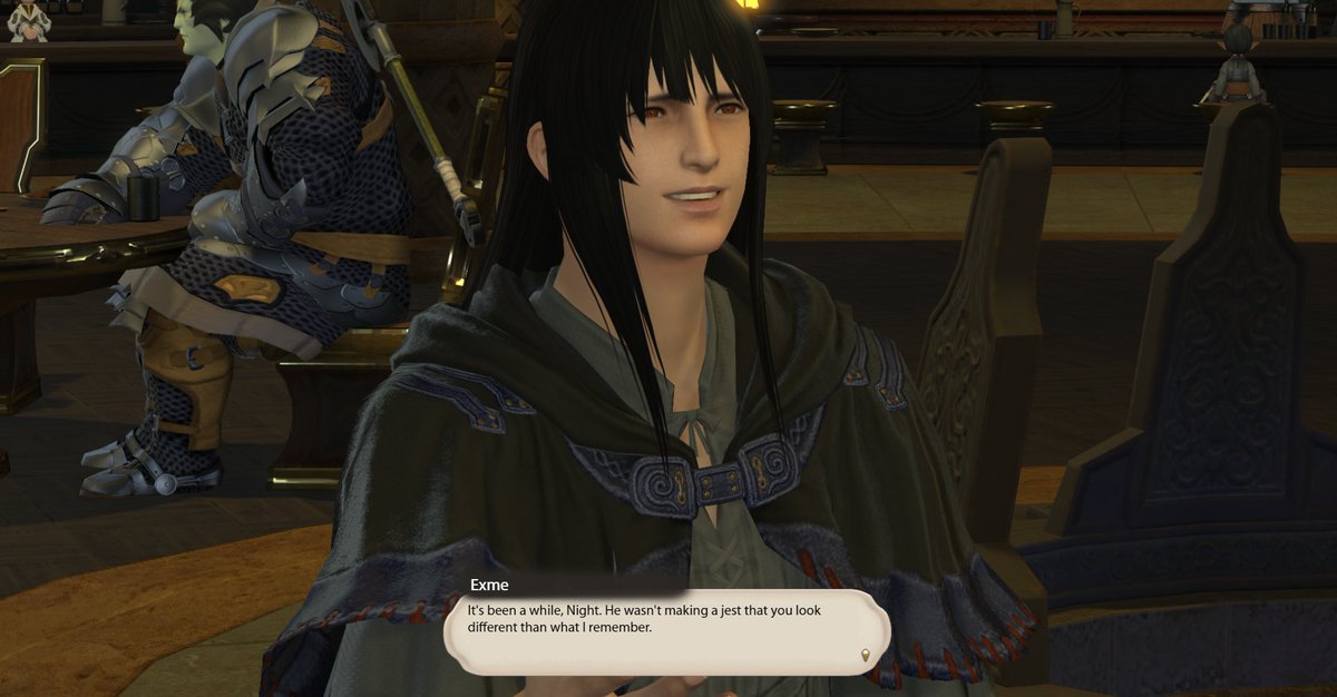 ReturnedWoL's tweet photo. <Encounter>
((First part of the gpose idea set.
#FFXIVDialogueMaker https://t.co/jX9gIBhtVA