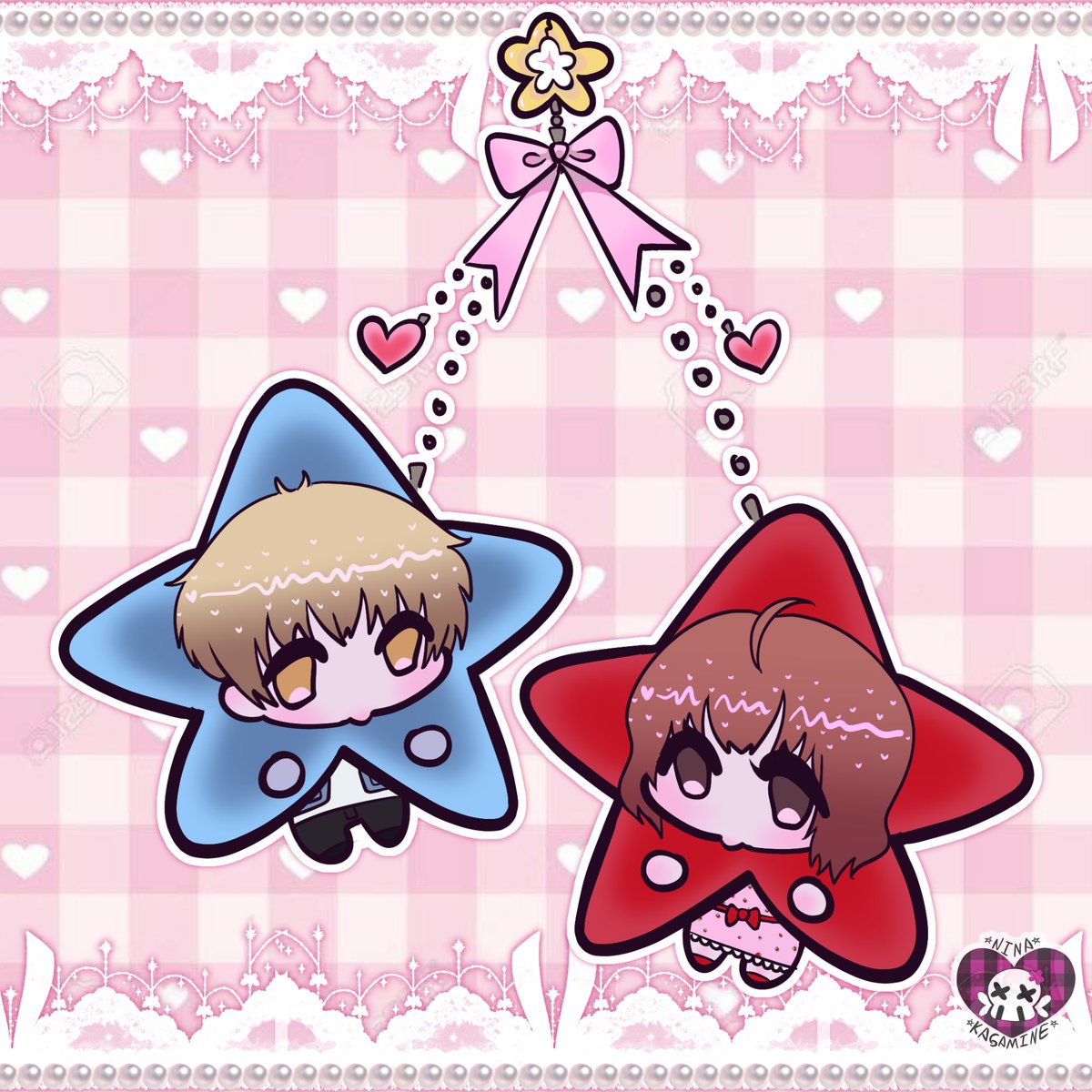 Aquí también quiero presumir el regalito hermoso que me dió mi amiga <a href="/LenaInoue51/">Taiyaki girl</a> 🥹🩷

(TE AMO MUCHITO 💗🩷💕)

Son estrellitas 🥰💗🩷💕

🎨: Nina Crimson (FB)