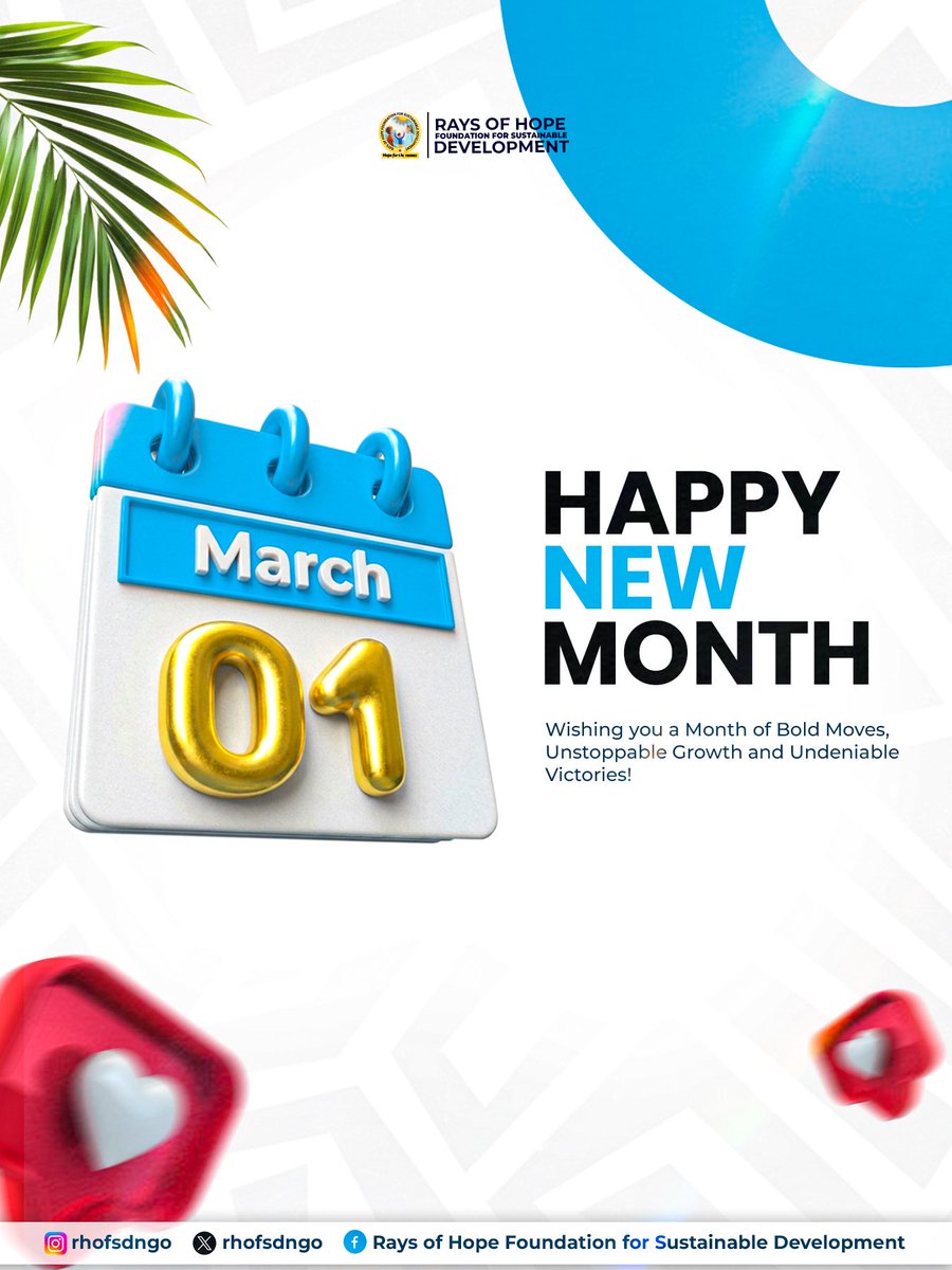 rhofsdngo's tweet photo. Every day is a chance to improve, to innovate, and to push boundaries💪🏽
May this season reward hard work, inspire creativity, and unlock new levels of success.❤️✨

#newmonth #March1st #CommunitySupport #creativeminds #March2026 https://t.co/xy3u47qTue