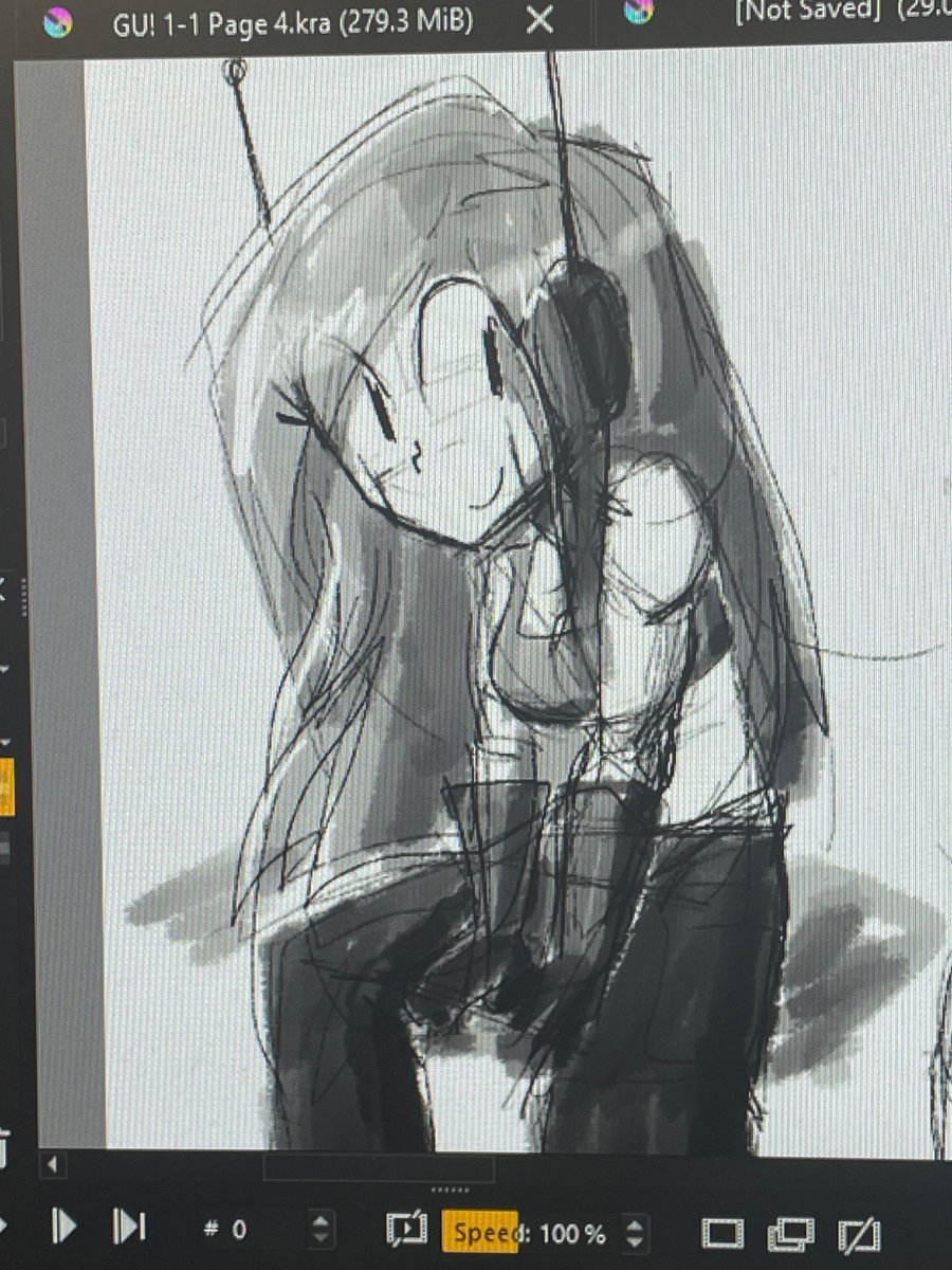 #CaveStory #洞窟物語 I haven’t posted any fan art I made of this game in a while… I doodled Curly as one of my warm-ups today