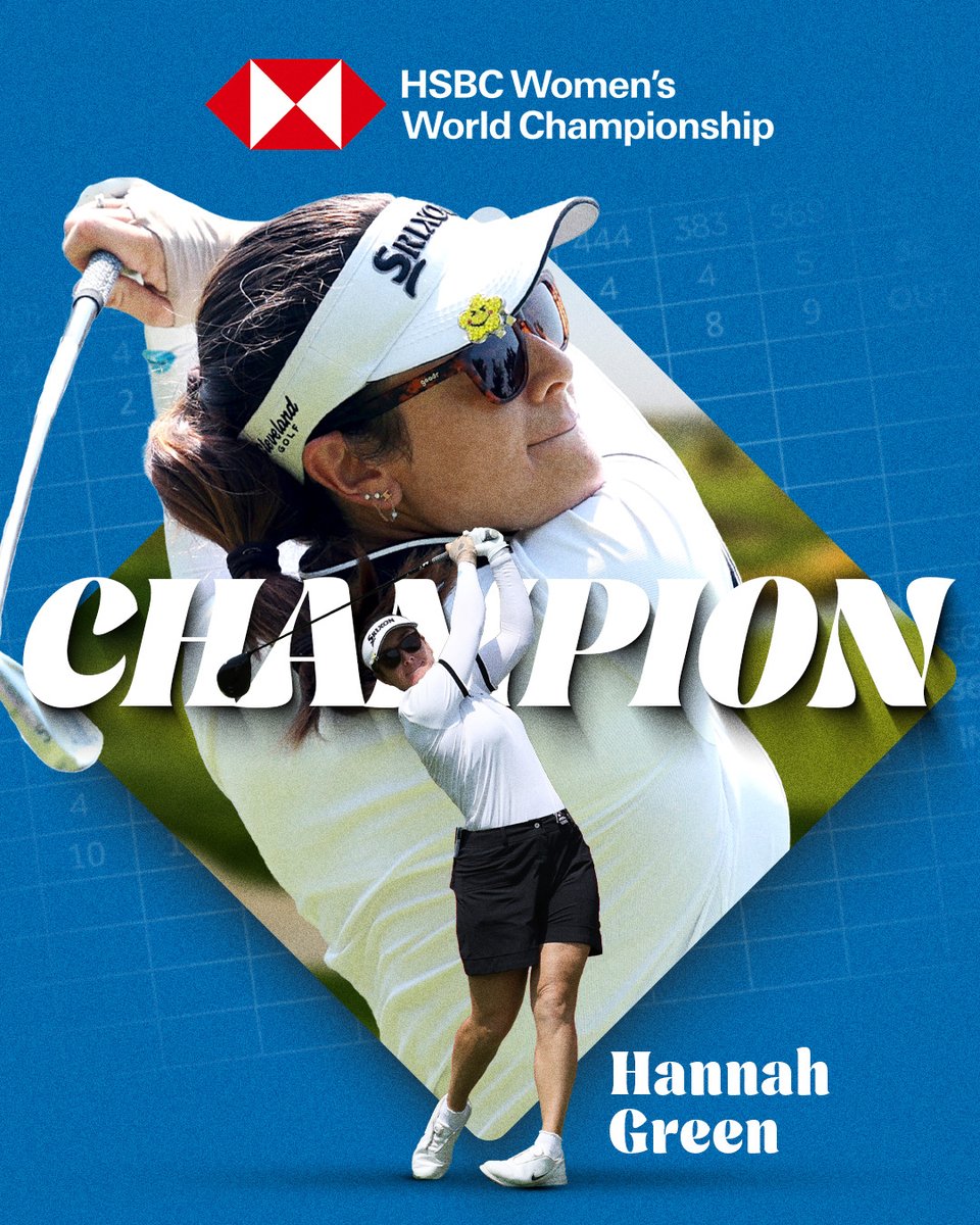 LPGA's tweet photo. Hannah Green takes home the trophy AGAIN 🙂‍↔️🏆 https://t.co/a978HZhpCK