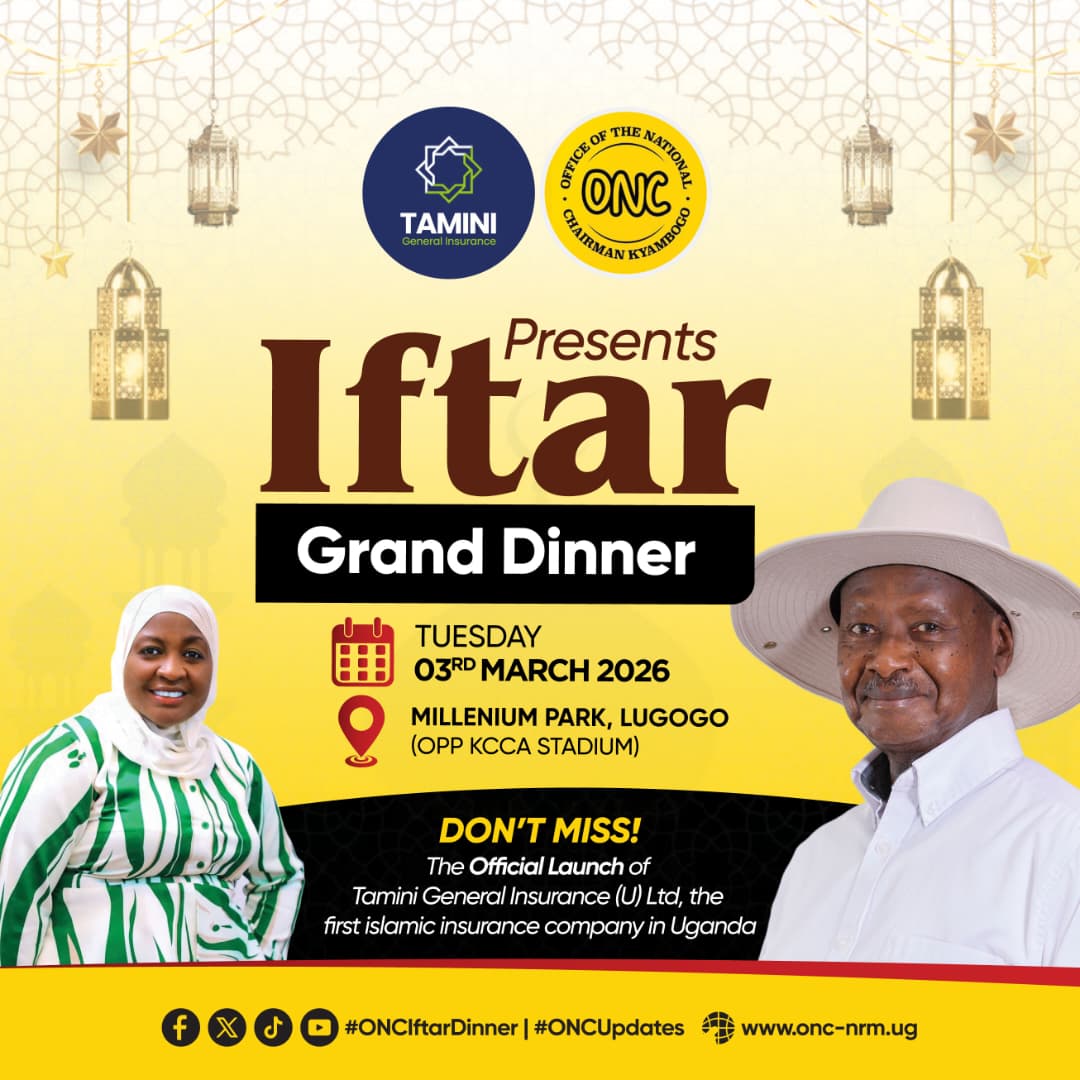 Tuesday! Tuesday! 

Tomorrow, Tuesday 3rd March 2026, President <a href="/KagutaMuseveni/">Yoweri K Museveni</a> through his SPA/PA/ONC Manager-Hajjat <a href="/ChiefMuzzukulu/">Uzeiye Hadijah</a> has organized Iftar Dinner at Millenium Park Lugogo in partnership with Tamini General Insurance. 

It is open to the General Public 

#ONCUpdates