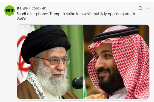 سعودی محمد بن سلیمان ٹرمپ کو فون پر کہتے تھے ایران پر حملہ کرو رجیم بدلو اور عوام میں ان حملوں کی مخالفت کرتے تھے۔