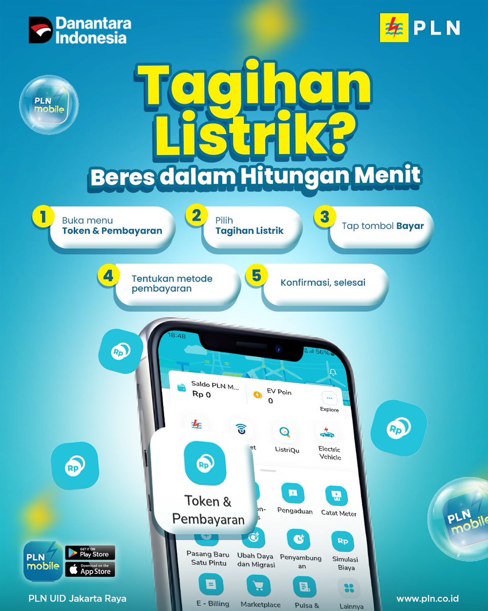 Notif gajian masuk?
Semangat langsung full tank! 😄⚡

Langsung beresin tagihan di PLN Mobile.

Tap, tap, tap aja

urusan kelar, hati langsung tenang. ✨

#PLNDisjaya #PLNMobile #MelayaniSepenuhHati
