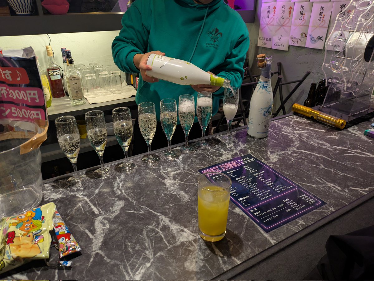 シャンパン2連チャンで出るホームパーティ知らない