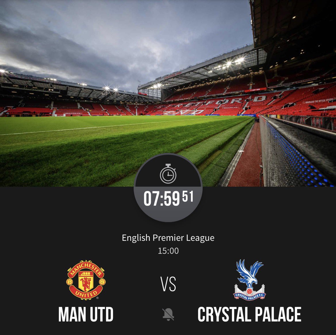 Name one thing that will 100% happen in this Man United VS Crystal Palace game?