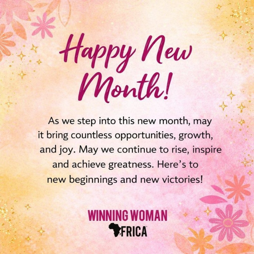 WinningWomanAfr's tweet photo. Cheers to a fresh start 🥂
This month, we rise and we win. 💕🌍

#WinningWomanAfrica https://t.co/CK51kAwMz6