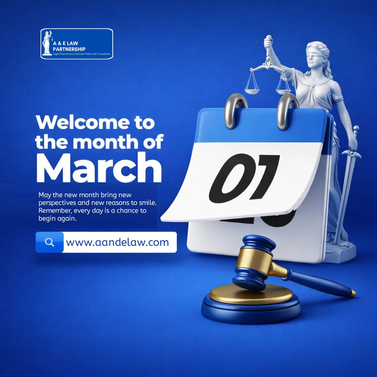 AandELaw's tweet photo. Welcome to March ✨

A new month means new opportunities, fresh perspectives, and another chance to move forward with clarity and confidence.

Here’s to a productive, successful, and fulfilling March. https://t.co/lSKy29jJho