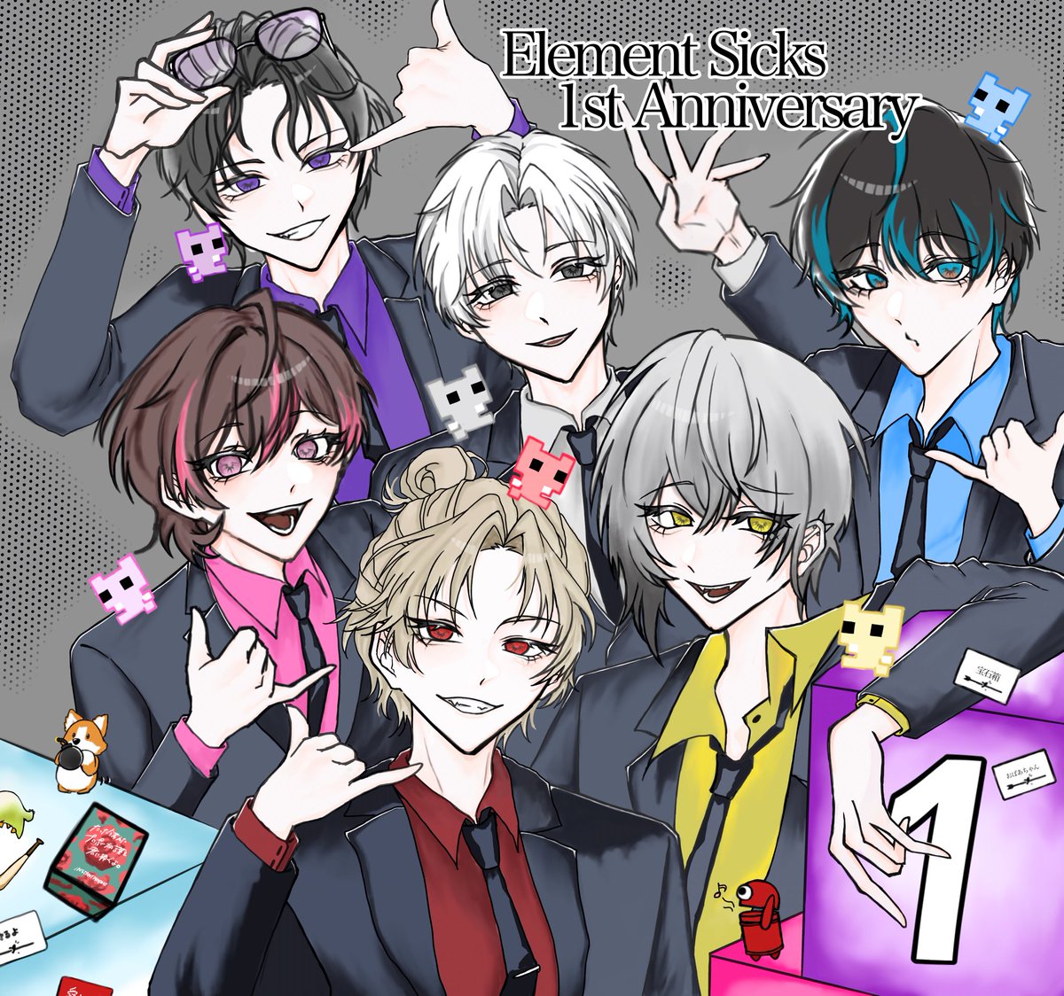 ➹ 𝐄𝐥𝐞𝐦𝐞𝐧𝐭 𝐬𝐢𝐜𝐤𝐬 𝟭𝘀𝘁 𝘼𝙣𝙣𝙞𝙫𝙚𝙧𝙨𝙖𝙧𝙮