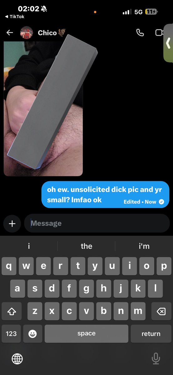 ickyarlo's tweet photo. just gonna start posting incels who bother me in dms when ive made countless posts not to. im crine. https://t.co/rp2jIMFYQm