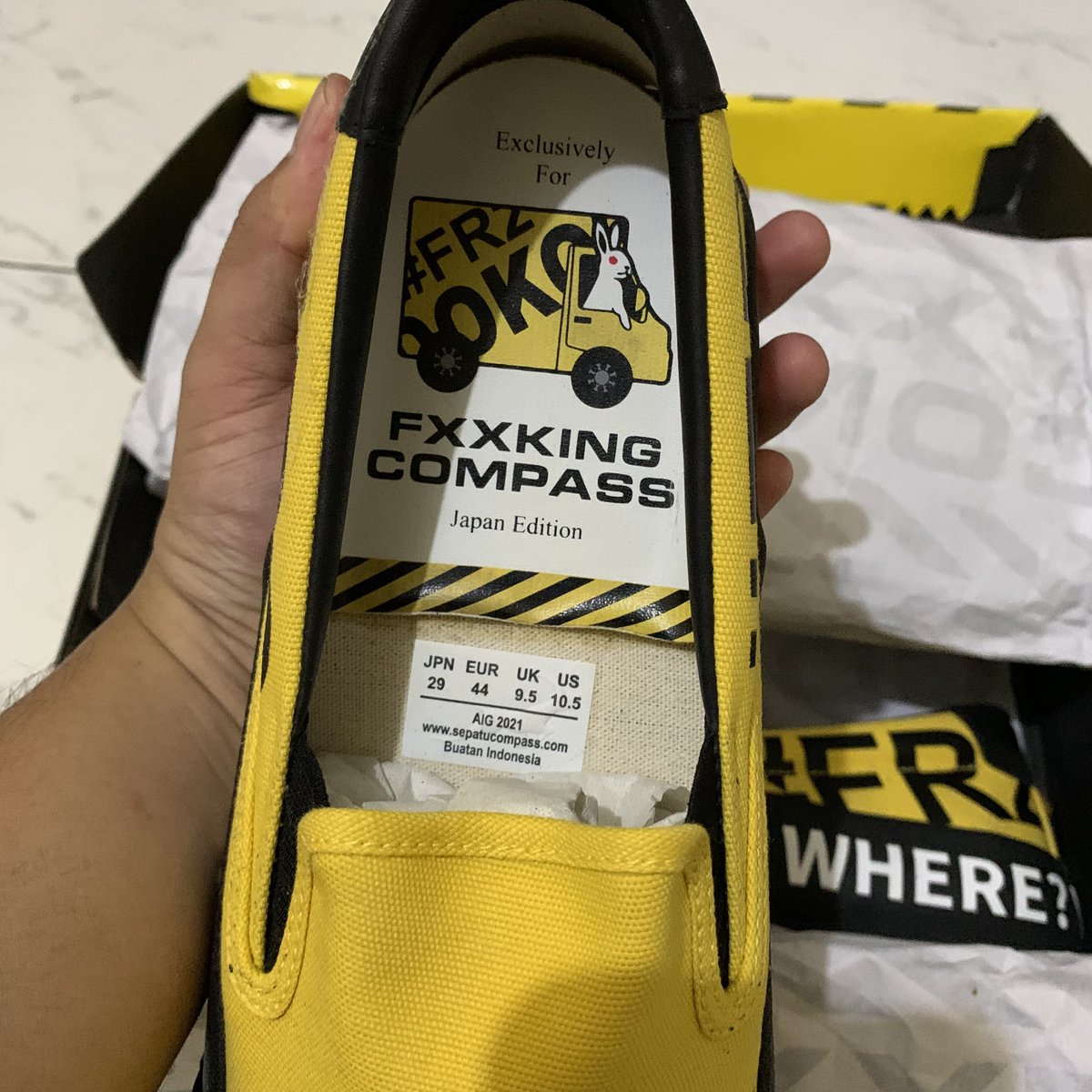 sanemune's tweet photo. Sepatu Compass x FR2 Doko? Retrograde Slip On Japan Edition - Size 29/44
BNIB https://t.co/HgwcCuqM8H