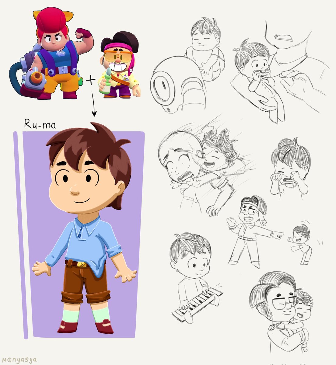 Manya_Milya's tweet image. I decided not to leave you without any art. Take a look at PamYong fankid🎶

#BrawlStars #BrawlStarsArt #Pam #JaeYong