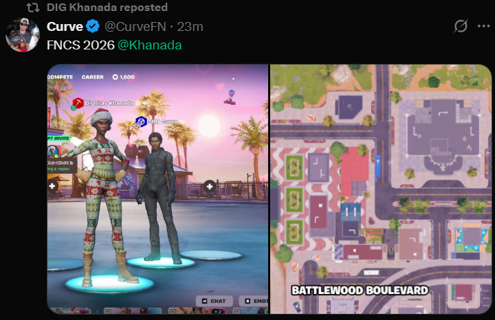 Fortnite Comp Report tweet media