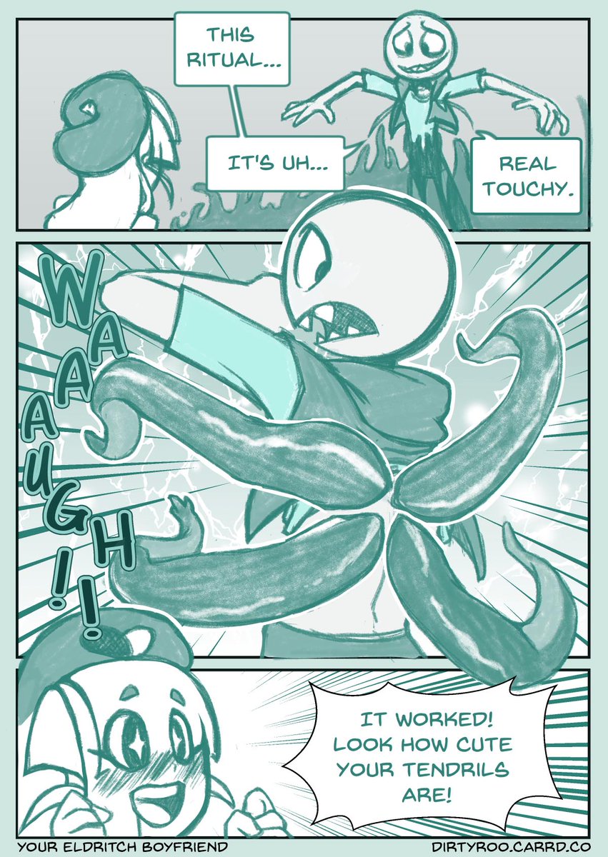Your Eldritch Boyfriend comic 
Page 3