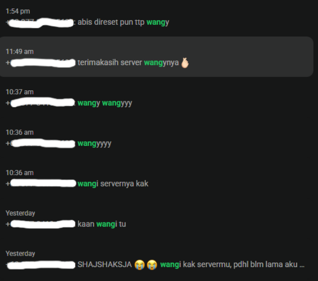 bukan aku yg bilang serverku wangyy, tapi mereka2 yg udah pada panen sc di ptptku🥹🫶🏼🫶🏼