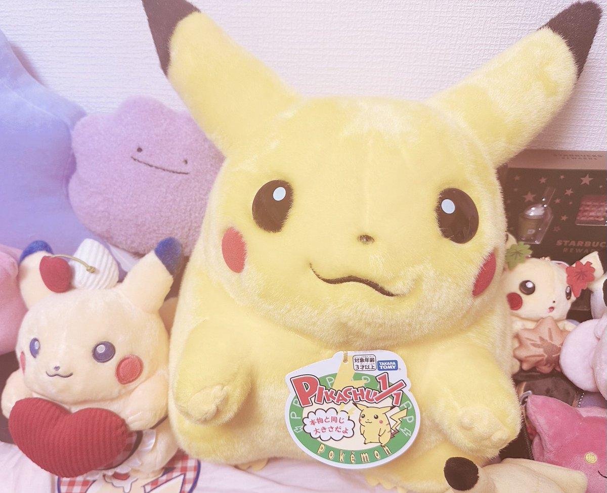 等身大ピカ様もおいでになりました💡お口が少し斜めっていて、個性的で