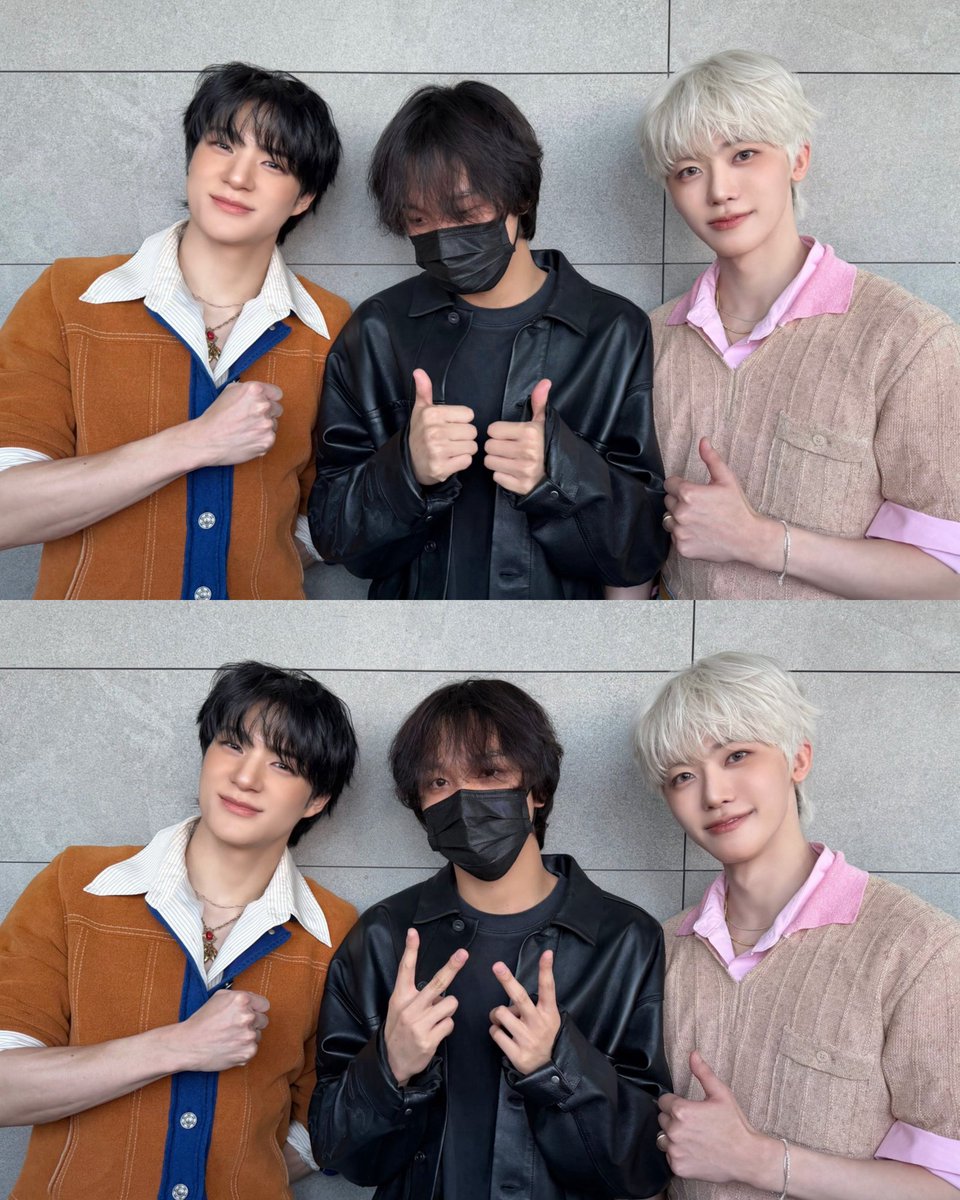 finally, JNJM is here! dropped by their recording today to give Jeno and Jaemin some strength. these guys worked so hard on 'Both Sides,' so please give them all the love and support they deserve! so proud of you guys. Let’s go, JNJM!