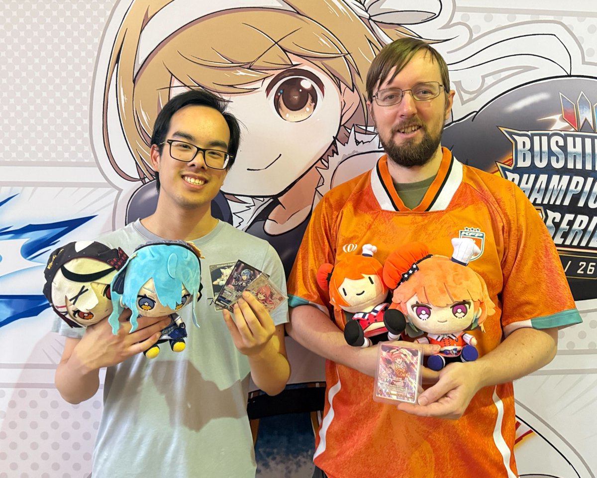 hololive_OCG_EN's tweet photo. 🏆 Bloom Cup DX 25-26 Challenge 🏆
Congratulations to our undefeated players from the Bloom Cup DX 25-26 Challenge at Melbourne, Australia!🎉
Check out some of their deck recipes below! ✨
🏆Bloom Cup DX 25-26 Challenge🏆
Omen of the Phoenix
Oshi holomem: Takanashi Kiara
Decklog code: 4RCTD
hoidoi
Oshi holomem: Hoshimachi Suisei
Decklog code: 5AQ8F
#hOCGEN #hololiveEN #BloomCupDX