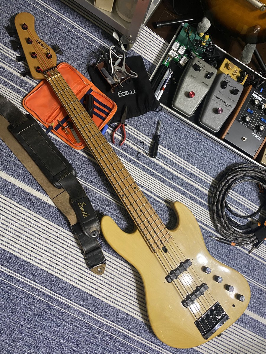 4弦ジャズベ欲を治めるべくSadowsky NYC 5弦をメンテナンス