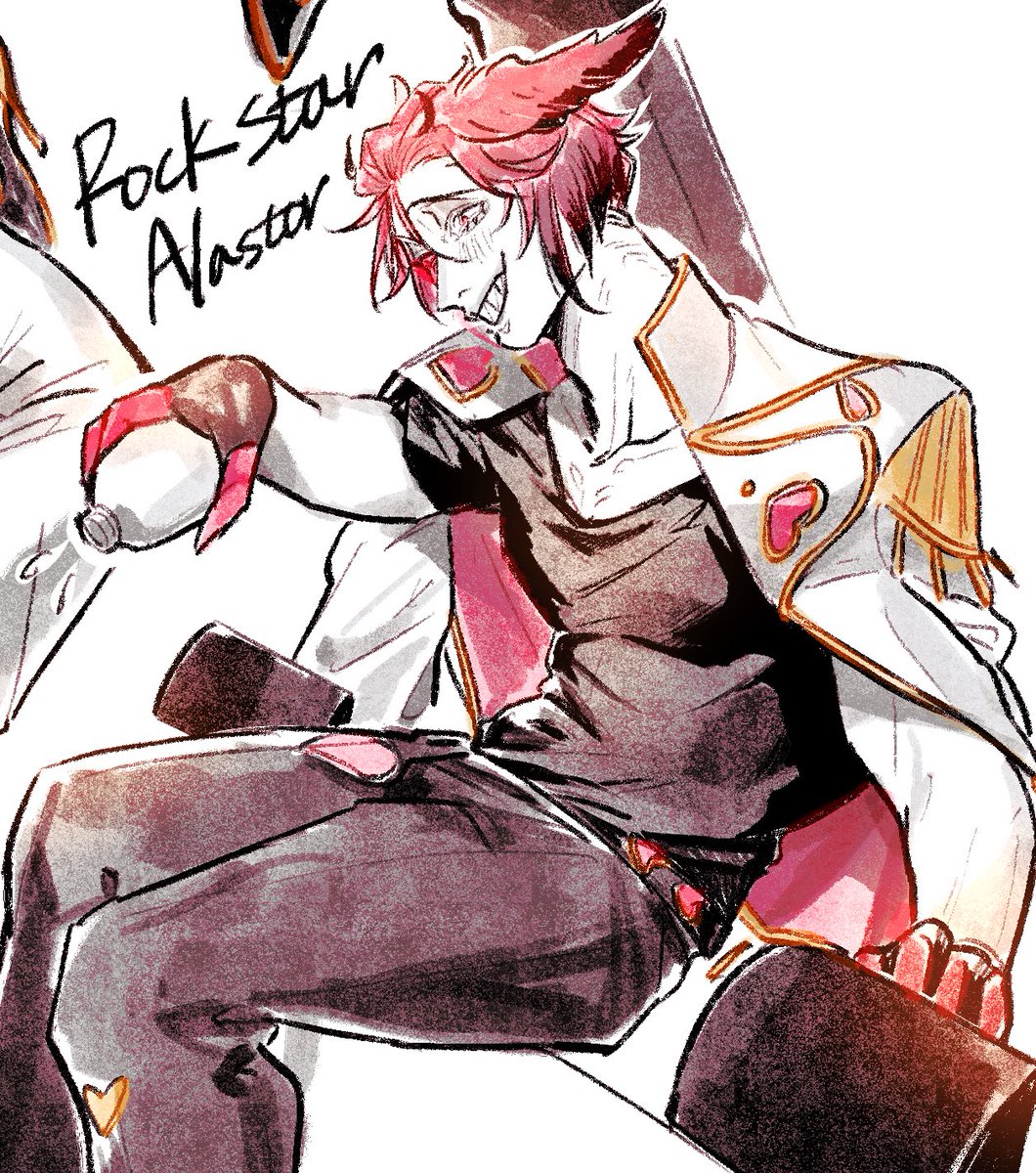 🦌さんのバレンタインの衣装にロックスターみを感じ❤️‍🔥