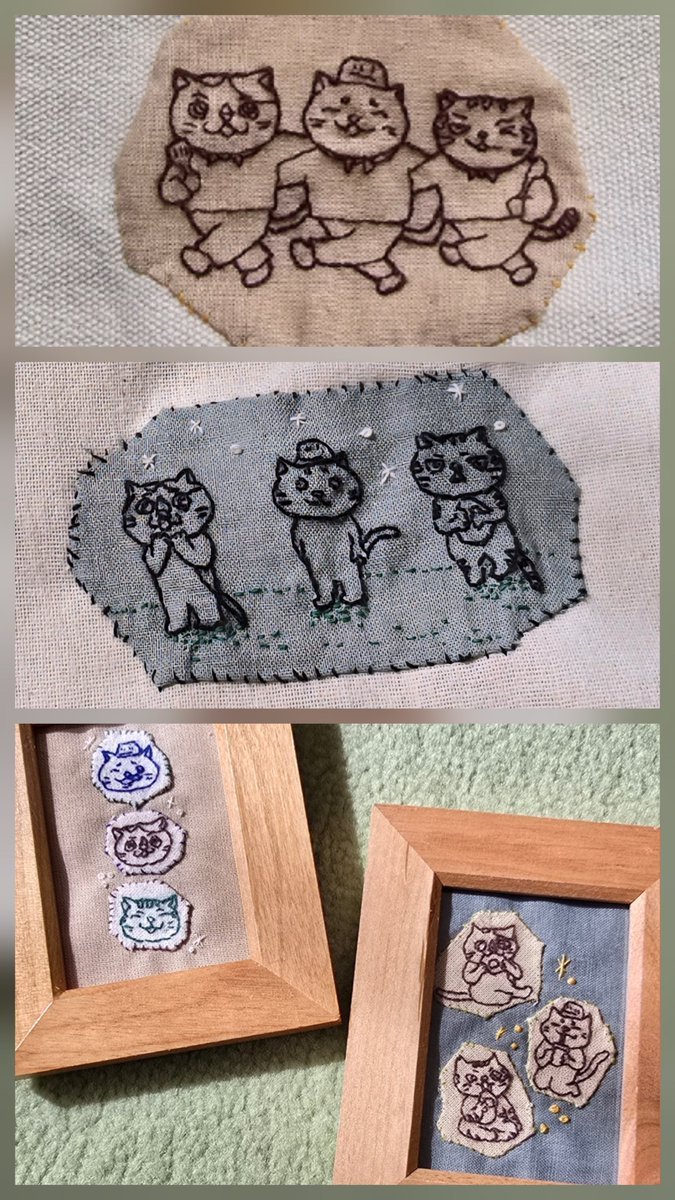 本日（3/1）猫の額さんに

4点刺繍作品を追加納品しました🐾

詳しくは下記リンクよりご覧ください（通販対応もして下さっています）🐈

www6.speednet.ne.jp/~nekojarasi/hp…

引き続き何卒よろしくお願い致します🍴