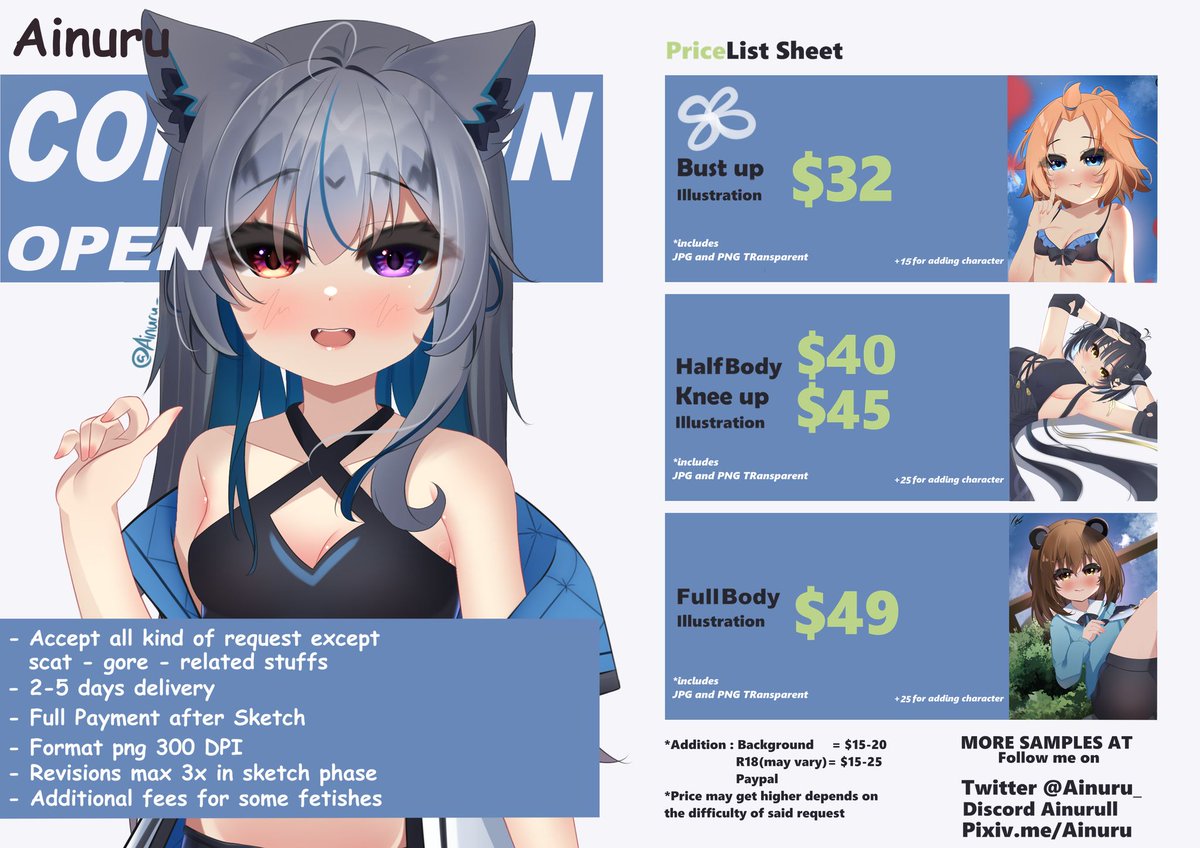 Ainuru ✦Comms Open✦ tweet media