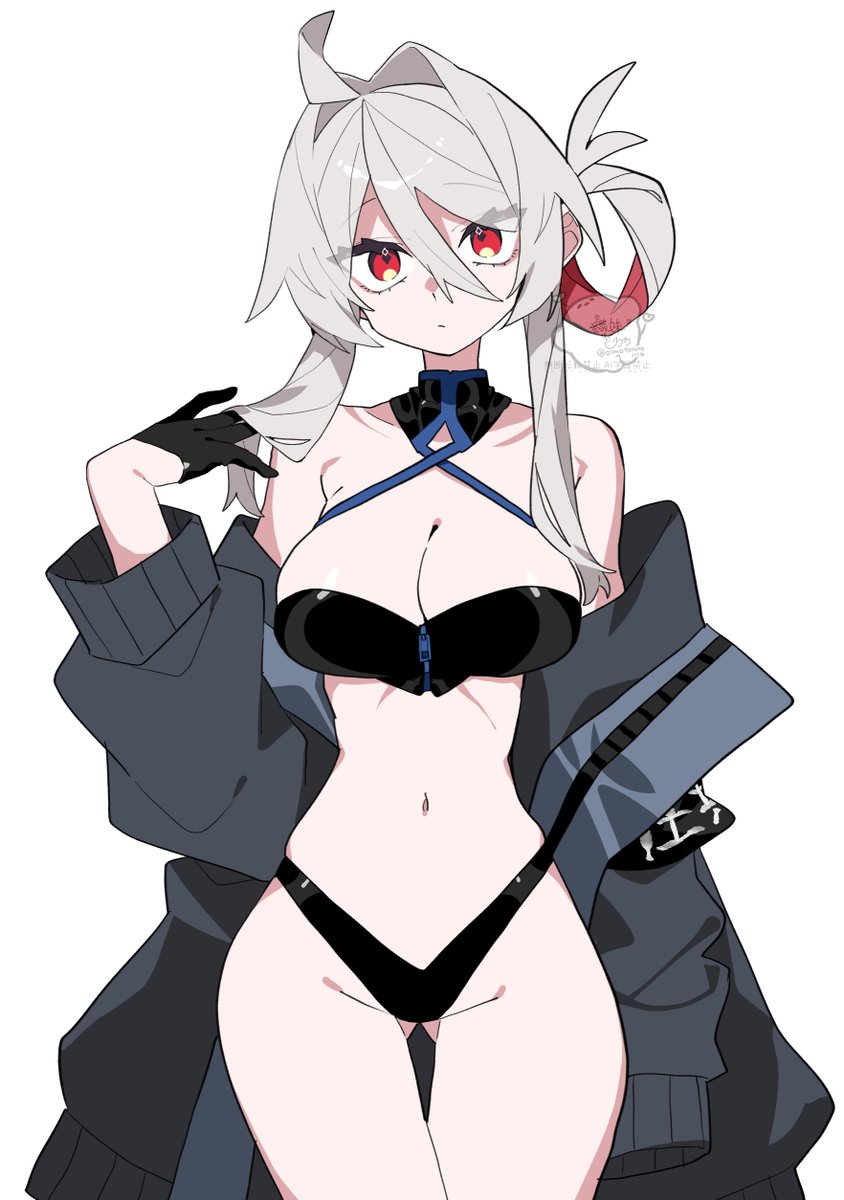 過去絵リメイクの水着まっひ 