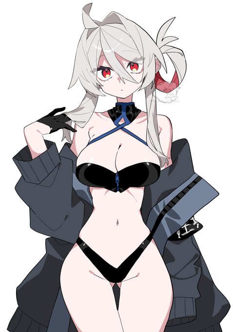 過去絵リメイクの水着まっひ 