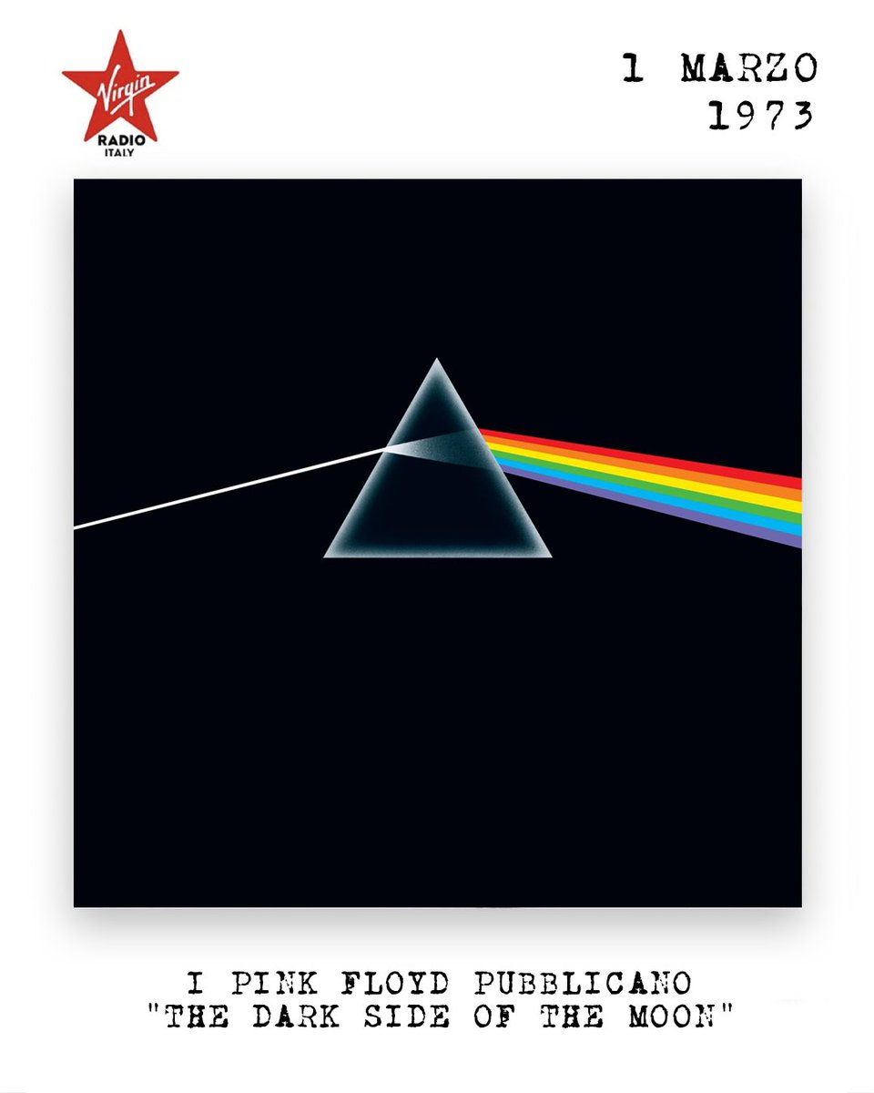 1° marzo 1973
I Pink Floyd pubblicano l’album capolavoro The Dark Side Of The Moon.