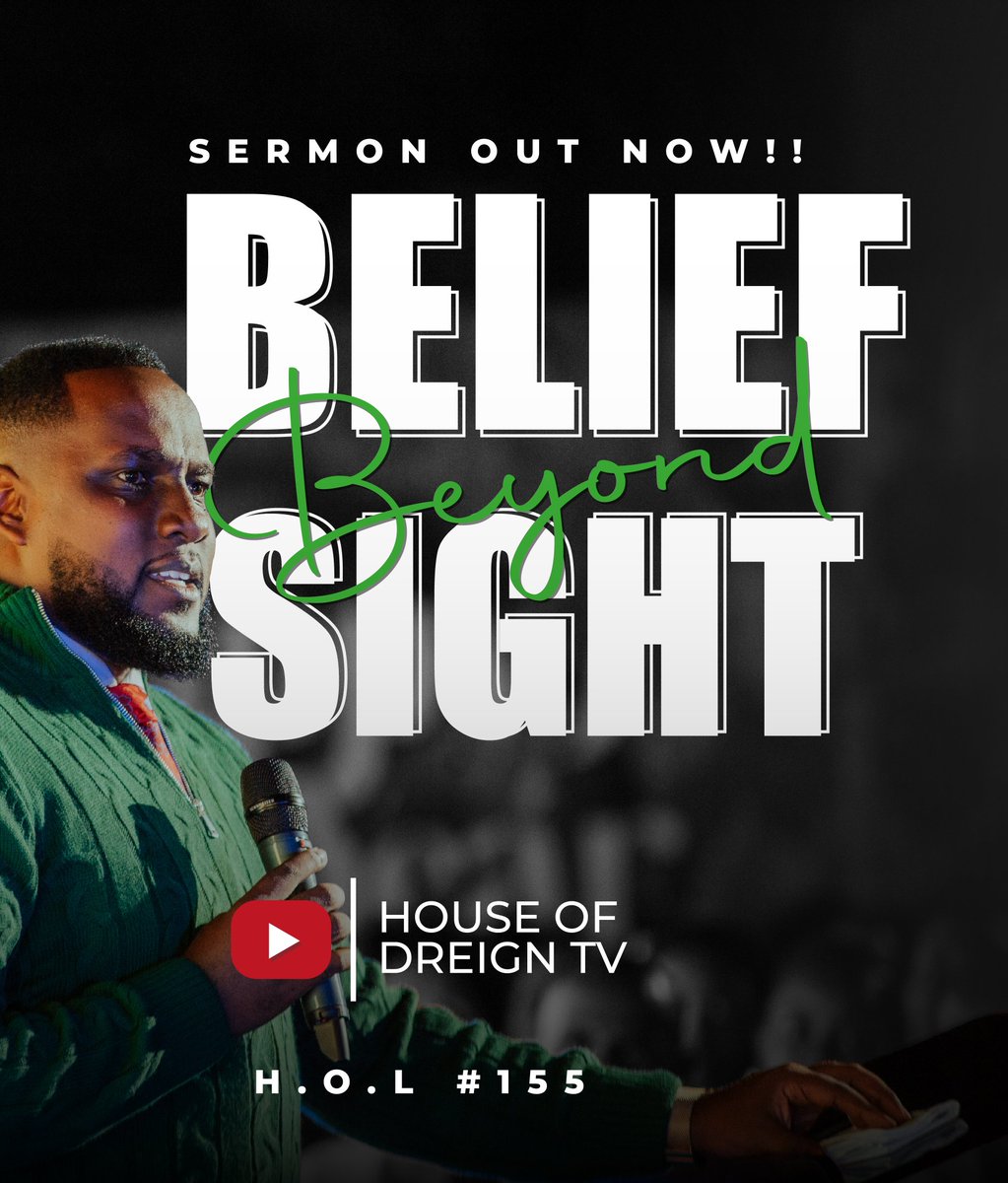 HouseofLove111's tweet photo. Start off your day with God's voice in your ear.

🥳 Here's our beautiful Wednesday sermon; 

BELIEF BEYOND SIGHT

📎https://t.co/VuyShCecOU

#houseofloveglobal
#wednesdayservice https://t.co/89TypWEwPv