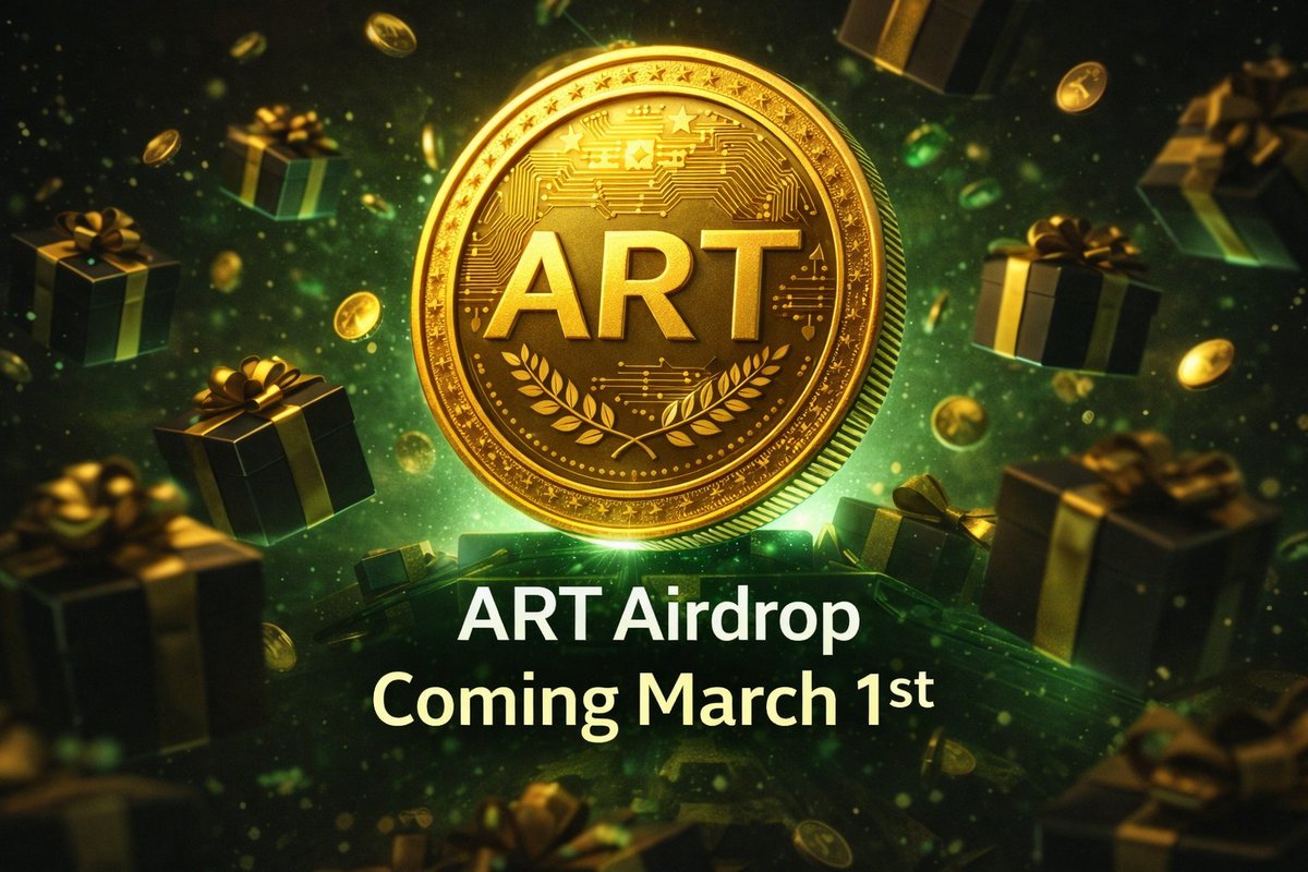 RwaArtInc's tweet photo. 🎁 March 1st ART Airdrop is coming soon.
Stay tuned and get ready.
#RWAART #Airdrop #ARTToken https://t.co/HI0oBD22qz
