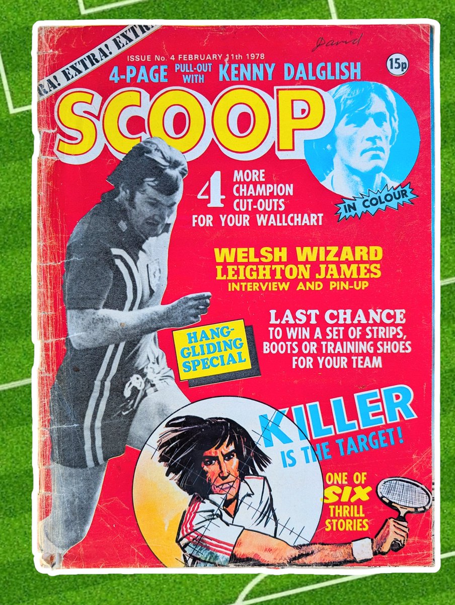 It's another SOCCER SUNDAY on PCS! As it's St. David's Day I had to celebrate the Land of My Fathers, so here's issue 4 of SCOOP from 1978 featuring "Welsh Wizard" Leighton James as one of its cover stars 🏴󠁧󠁢󠁷󠁬󠁳󠁿⚽🏴󠁧󠁢󠁷󠁬󠁳󠁿