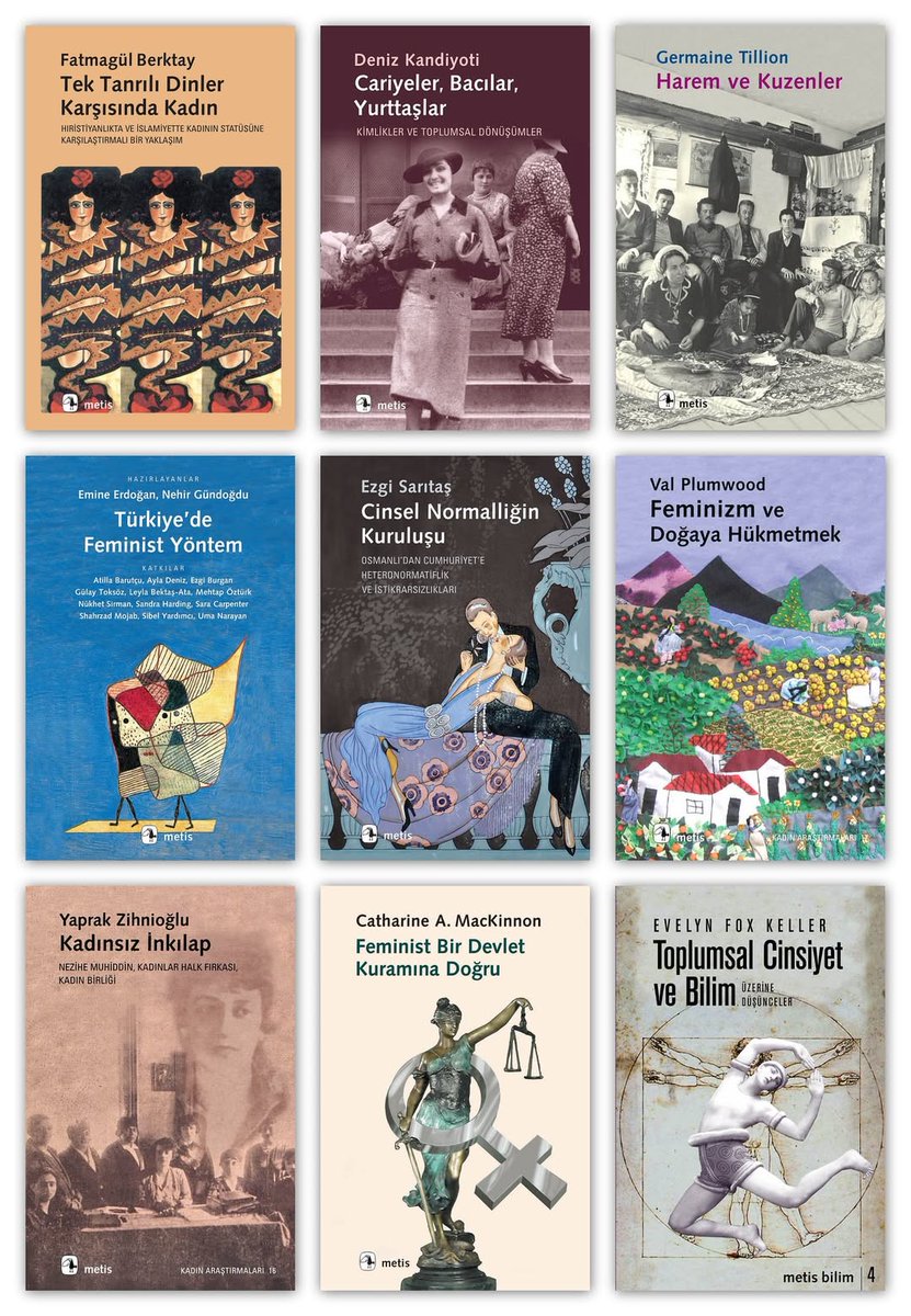 AYIN KAMPANYASI:
KADIN ARAŞTIRMALARI DİZİSİ %40 İNDİRİMDE

Metis’te yıllar içinde biriken, tartışarak, düşünerek, çoğalarak büyüyen bir kadın araştırmaları külliyatı var. Feminist teori ve felsefeden kadın  tarihine, toplumsal cinsiyet çalışmalarından kadınların edebiyattaki
