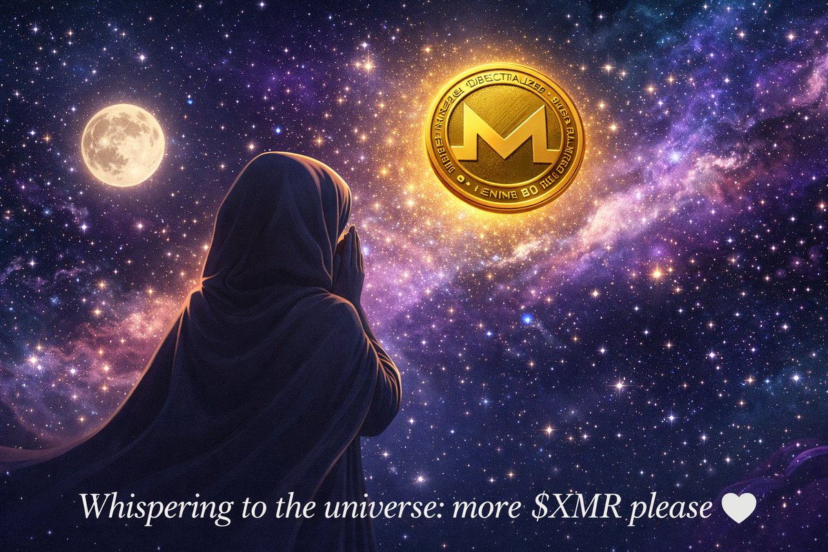 “I’m sorry if I sounded greedy. Sometimes my desires move faster than my gratitude.”
#Monero 🧡 🙈