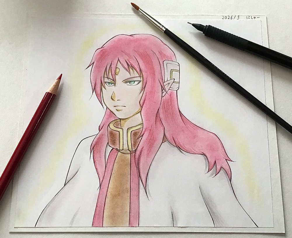 ガブリエル初披露ですね。全員描く目標を達成出来たので悔いはありません。本当は十賢者月間中にやりたかった。