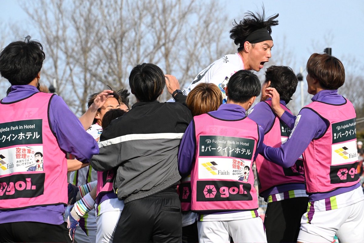 【3/1 #いわきFC 戦】

アウェイでつかんだ最高の勝利！
熱い応援ありがとうございました🔥

#藤枝MYFC
#一体感プラス1
#2026いわきvs藤枝